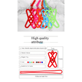 thumbnail image 3 of Cell Phone Lanyard Holder Case Cover Universal Silicone Durable Neck Strap Chain Sling For Smart Phone（Pink）, 3 of 7