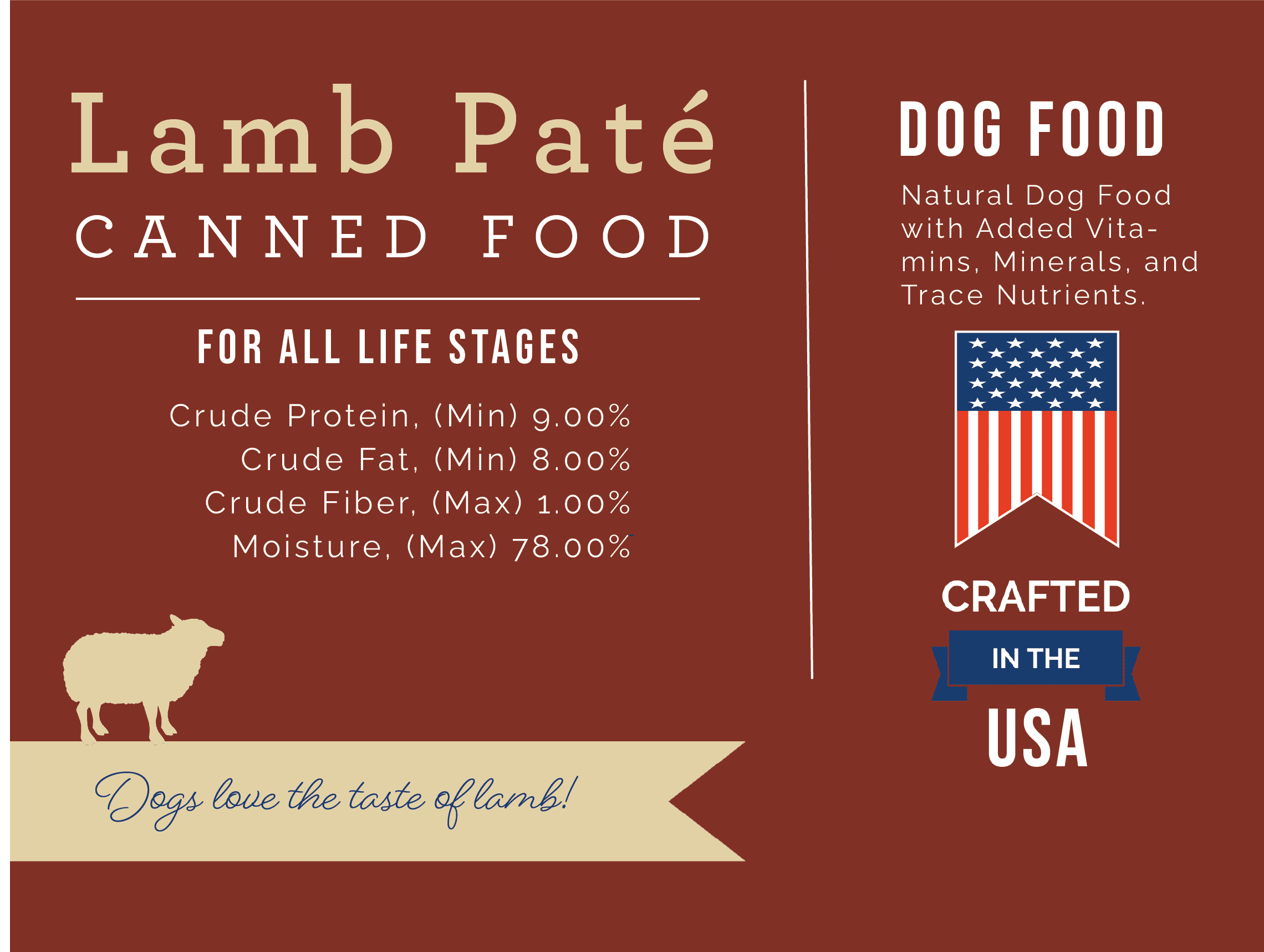 Nature's Select - Lamb & Rice Formula Paté - Canned Food for Dogs (Case of 12)