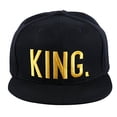 thumbnail image 3 of Hip-Hop Hats King and Queen 3D Embroidered Lovers Couples Snapback Caps Adjustable, 3 of 4