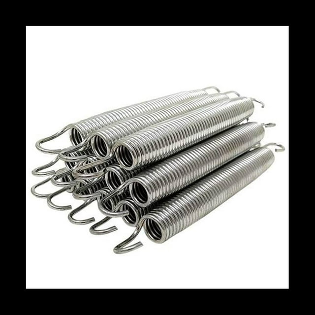12Pack 6.5Inch Trampoline Spring Steel Replacement Kit for Extra Bounce Trampoline Accessories Silver,12 * Trampoline Springs,Silver