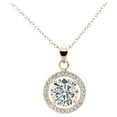 thumbnail image 5 of Cate & Chloe Ariel 18k Rose Gold Plated Halo Jewelry Set with Simulated Diamonds Gift for Women, 5 of 9