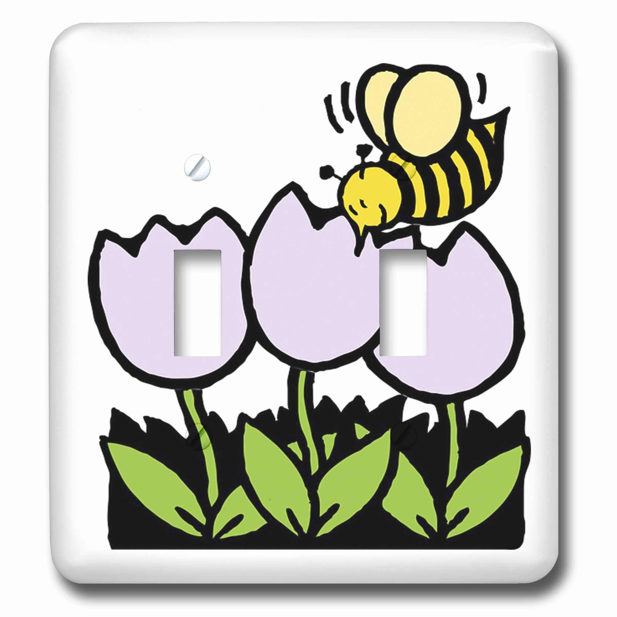 3drose Grußkarten-Set – 12 Stück, 15x15 Cm – Motiv: Süße Biene Mit Blume, „Happy Summer“ – Mit Weißen Umschlägen