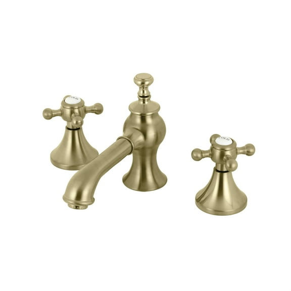 Kingston Brass KC7067BX English Country 8 in. Widespread Bathroom Faucet, Brushed Brass