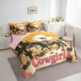 thumbnail image 3 of Manfei Tribal Cowgirl Twin Bedding Sets 7-Piece for Teen, Farmhouse Horse Bedding Comforter Set, Western Cactus Plant Reversible Sheet Sets, Microfiber Bedroom Decor, 3 of 7