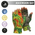 thumbnail image 2 of Glacier Outdoor Ascension Bay Sun Glove Unisex UV Protection Fingerless Summer Gloves, Rasta L, 2 of 4