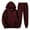 F-Wine, variant on Men and Women Sports Homecoming Outfit for Men Suit Autumn and Winter Lavender Suit for Men Leisure Solid Color Hooded Jacket Suits for Men Sweater Pants with Tassels Sports Suit