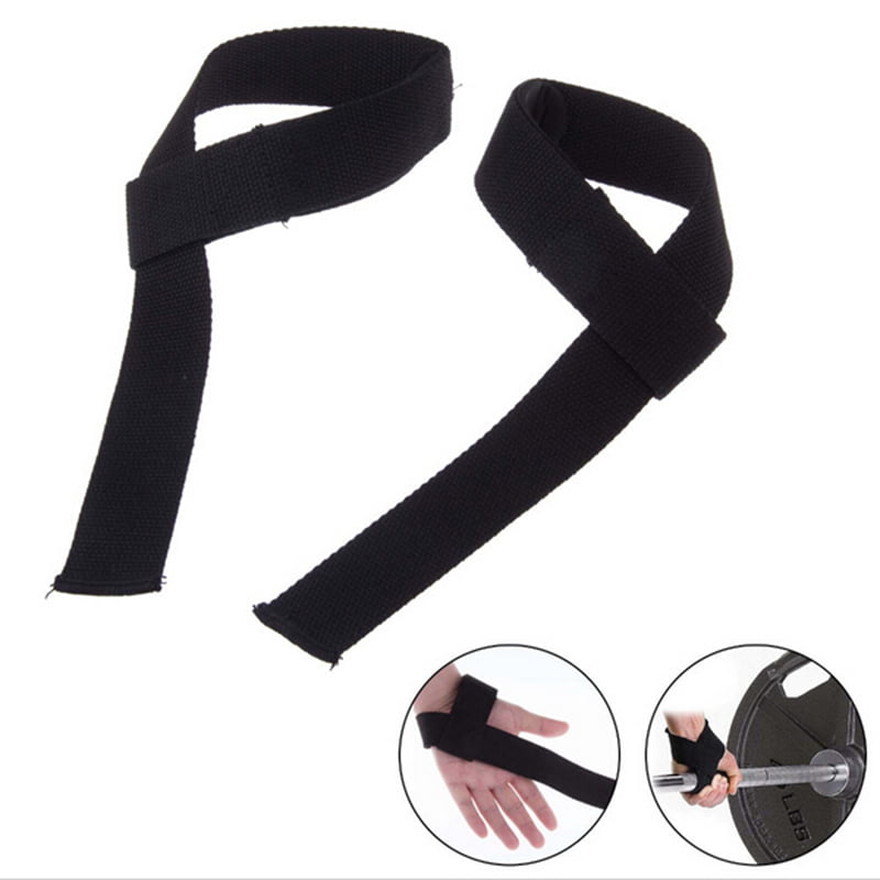 WRIST SUPPORT LIFTING STRAPS WEIGHT LIFTING TRAINING GYM EXERCISE HAND BAR 