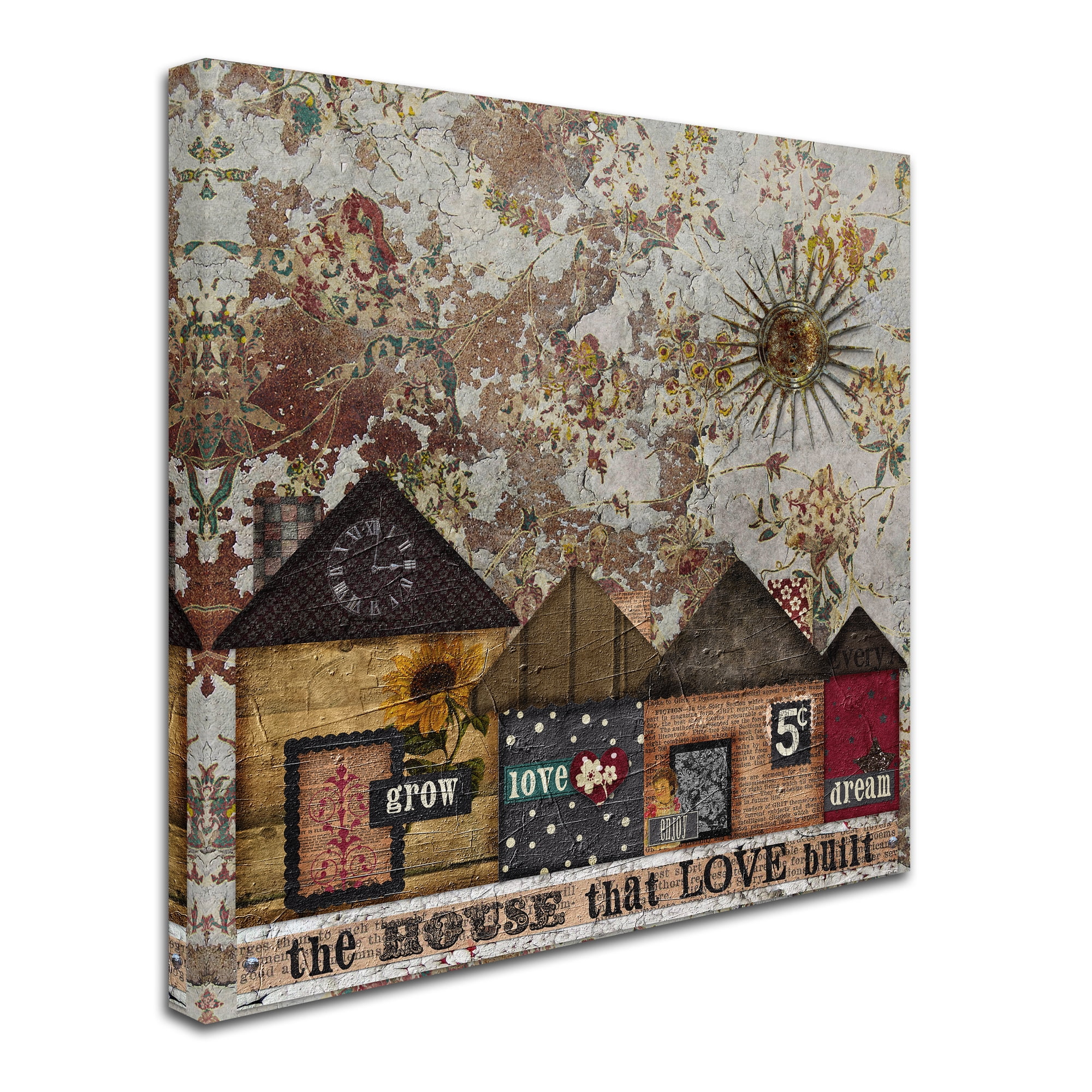 Trademark Fine Art 'House Love Built' Canvas Art by Marcee Duggar