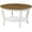 Driftwood and White, variant on HomeStock Global Greatness Round Coffee Table with Shelf, Wood Finish, Classic Transitional Style Table, Two Tier Spacious Shelving, 30.00 x 30.00 x 18.00 Inch-Color:Espresso