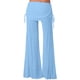 thumbnail image 4 of WILLBEST Pantalones Casuales para Mujer, Pantalones Deportivos de Pierna Ancha de Color Liso para Mujer con Cinturón, Ropa de Baile de Tiro Medio para Mayor Comodidad y Estilo. Chica, 4 of 4