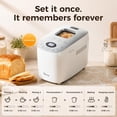 thumbnail image 4 of Davivy Bread Maker Machine 3.5LB, 15-in-1 Automatic Bread Machine Maker with Nonstick Bowl, Double Kneading Paddles, Add Signal, 3 Loaf Sizes and 3 Crust Settings,15-H Delay Timer, 4 of 11
