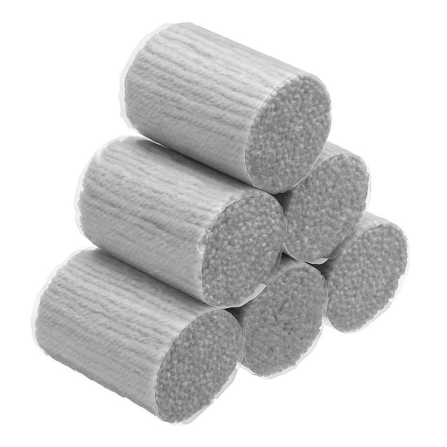 6 Rolls Latch Hook Yarn, Latch Hook Kit Yarn Precut Hook Rugs Yarn Making Crochet Bundles for Latch Hook Rug Adults Beginners Tapestry DIY Craft, Light Gray