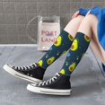 thumbnail image 4 of Bixox Avocado in Space Patterned Men's and Women's Knee Socks High Socks Outdoor Sports Socks, 4 of 5