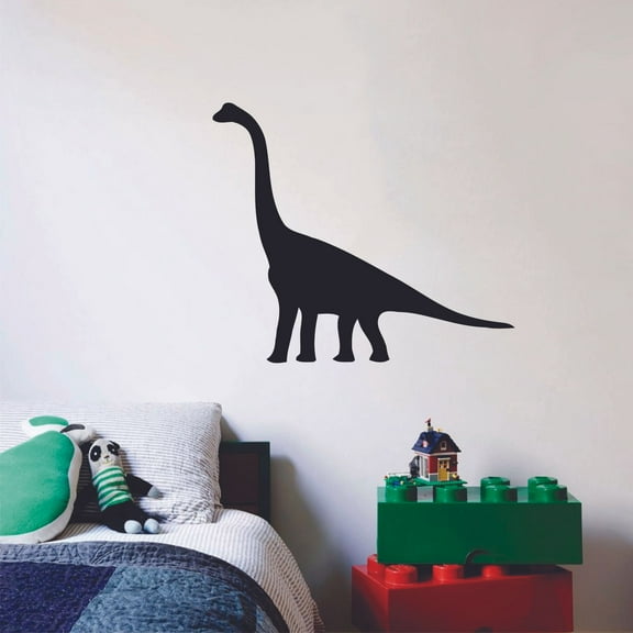 Andesaurus Dinosaur Silhouette Drawing Design Cute Decoration Vinyl Wall Art Wall Sticker Wall Decal Design Home Wall Room Décor For Kids Room Boys Nursery Infant Toddler Room Design (20x20 inch)
