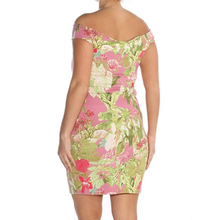 Guess pink top floral dress