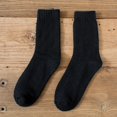 thumbnail image 1 of Dyfzdhu Womens Socks Autumn Winter Plus Velvet Padded Thermal Towel Socks Solid Color Ladies Long Cotton Socks, 1 of 7