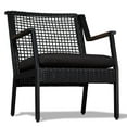 thumbnail image 4 of Real Flame Calvin Aluminum Patio Dining Arm Chair in Black (Set of 2), 4 of 7