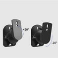 thumbnail image 5 of 1 par de soportes de pared para altavoces con sonido envolvente (negro), 5 of 5