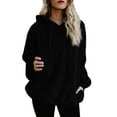 thumbnail image 2 of Baberdicy The Girl Coat Women Warm Winter Top Hoodie Sweatshirt Ladies Hooded Pullover Jumper Women's Cardigans Black, 2 of 3