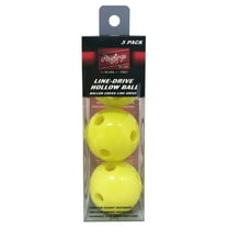 Rawlings Baseball/Softball Line-Drive Hollow Training Balls 3-Pack - Yellow