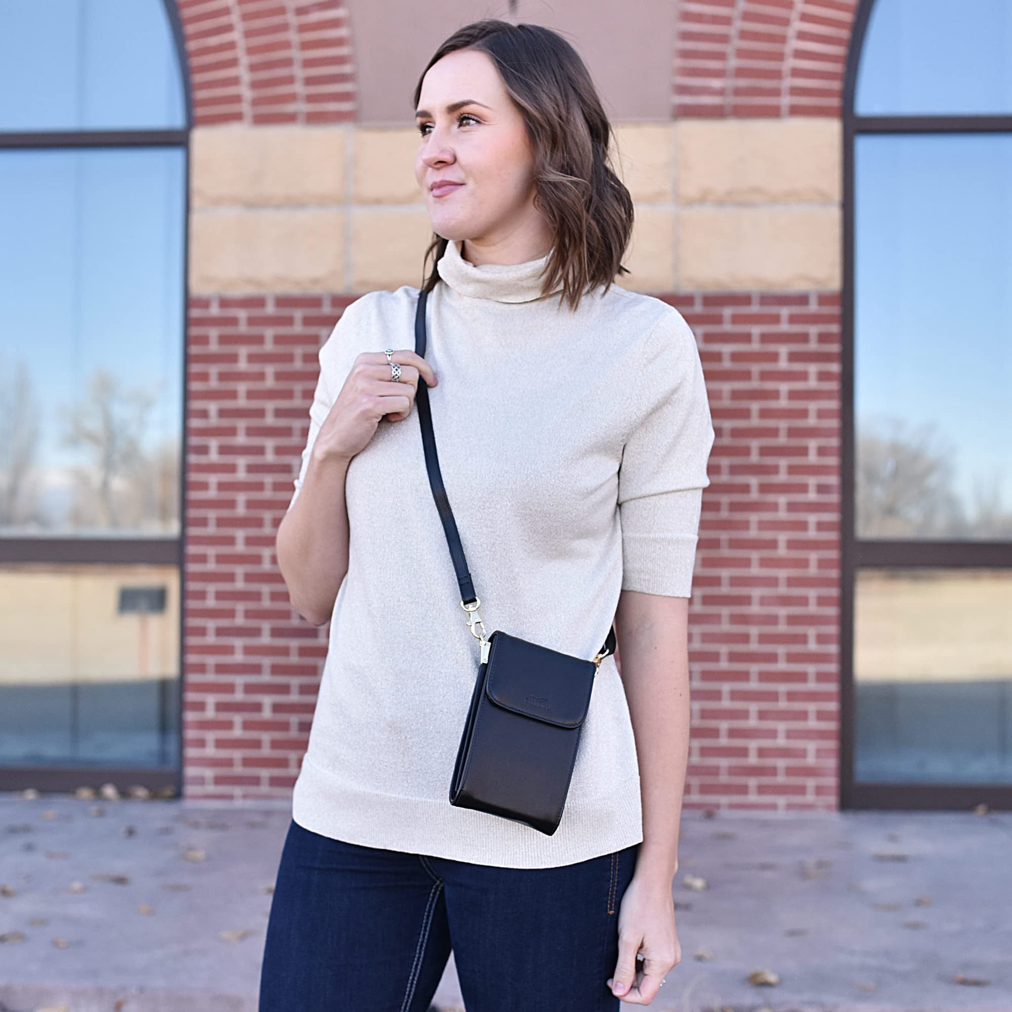 Classico Small Crossbody Phone Purse for Women - Crossbody Bag Wallet for Phone, Cards, Accessories
