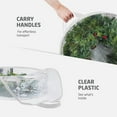 thumbnail image 6 of [Left wind] Xmas Wreath Plastic Storage Bags Christmas Clear Wreath Storage Bags Xmas Container with Dual Zippers and Handles Case for Seasonal Holiday Garland,24inch, 6 of 6