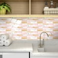 thumbnail image 4 of Peel Stick Wall Tile Stickers,Marble Pattern Self-Adhesive Decals for Kitchen, Bathroom, Home Decor,Waterproof & Removable DIY Backsplash，A，20x10cm, 4 of 9