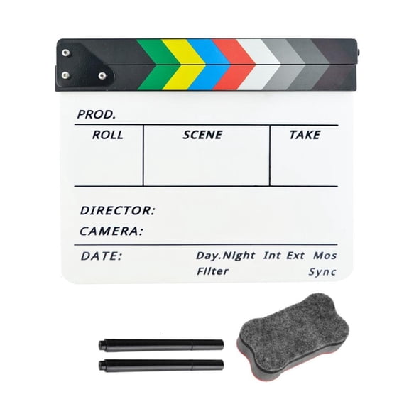 Yammee Movie Film Clap Board Clapper Board Slates Clapperboard for Camera Photography
