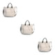 thumbnail image 2 of Bolso de lona de moda Qarigey para mujer Blanco crema Type1 NO1, 2 of 6