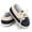 Navy blue, variant on URMAGIC Toddler Baby Girls Boys Leather Soft Sole Crib Shoes Lace-up Flat Boat Shoe
