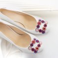 thumbnail image 4 of Miangastore 2 Pcs Clips de Bijoux en Strass Fleur pour Chaussures de Mariée, 4 of 9