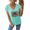 Blue, variant on Women's I Put the BOO in Boujee Graphic Tee V Neck Tank Top Playful Halloween Party Sleeveless Shirt Grey,5XL