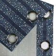 thumbnail image 5 of Ambesonne Abstract Grommet Curtain, Dots Circles Striped, 50" x 63", Indigo Violet Blue, 5 of 6