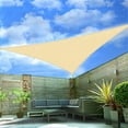 thumbnail image 1 of HCBY Sun Shade Sail, 118.11 Inch Triangle UV Block Canopy, High Density Breathable Fabric, Outdoor Patio Backyard Garden Sun Protection with Installation Ropes, 1 of 7