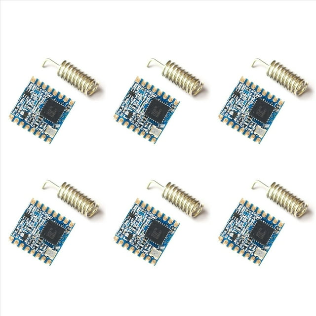 6X Module Lora SX1276 Module Émetteur-Récepteur Sans Fil Étalage de Spectre Communication Sans Fil Longue Portée (915Mhz), 6 x Module Lora, Bleu