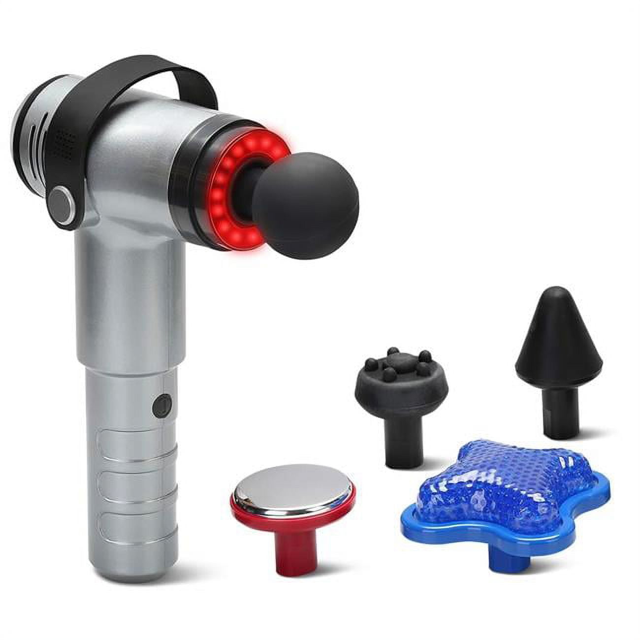 Brookstone Cordless Hot and Cold Percussion Deep Tissue Massager Gun, 6  Intensity Levels - Walmart.com