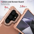 thumbnail image 2 of Allytech Wallet Case for Samsung Galaxy S24 Ultra with Credit Card Slots, Kickstand Anti-Fall Shockproof Camera Screen Protection Soft TPU Frame Premium PU Leather Magnetic Clasp Case - Rosegold, 2 of 8