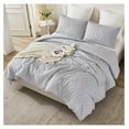 thumbnail image 2 of TiaGOC Light Grey Comforter Set Queen Size, 3 Pieces Boho Summer Tufted Bedding Set & Collections, All Season Bed Set (90x90In Comforter and 2 Pillow Shams), 2 of 7