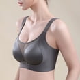 thumbnail image 4 of Ovbmpzd Lifting Everyday Underwear Bras for Women No Underwire Push Up Mesh Gray Underwear Bras Sexy Comfortable Bras Plus Size,M, 4 of 5