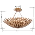thumbnail image 5 of 517-GA-Crystorama Lighting-Broche - Six Light Chandelier in Timeless Style - 24.5 Inches Wide by 11 Inches High-Antique Gold Finish, 5 of 8
