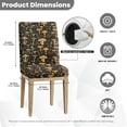 thumbnail image 6 of Xoenoiee Mushroom Leaves Print Dining Chair Covers Stretch Removable Washable Dining Room Chair Protector Slipcovers Holiday Party Kitchen Home Decorations, 1 Pack, 6 of 7