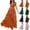 Black, variant on Sexlip Womens Orange Chiffon Midi Dress Ruffle Hem Design Flowy Fabric Relaxed Silhouette for Summer Gatherings Black S