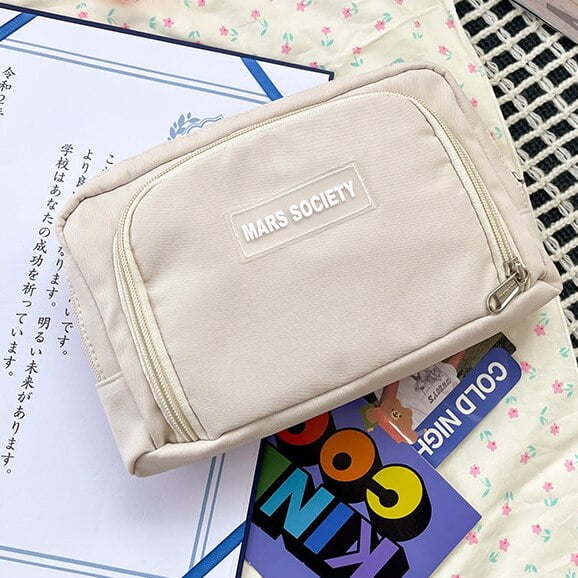 Estuche de lápices de gran capacidad para niña, estuche escolar estético Kawaii, bolsa de soporte de papelería, estuche para bolígrafos para niños, suministros escolares para estudiantes