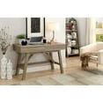 thumbnail image 2 of Riverbay Furniture 2-Drawer Small Transitional Wood Space Desk in Gray Wash, 2 of 2