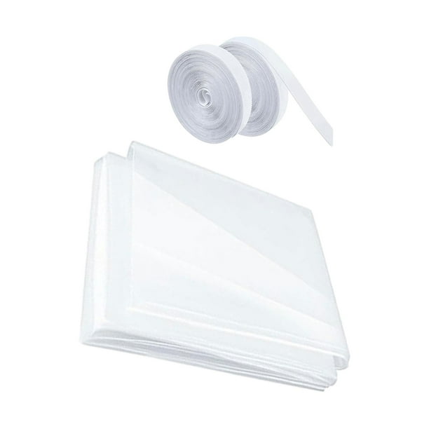 Kit De Aislamiento Térmico Para Ventanas - Lona Transparente Con Cinta Adhesiva - Sella El Frío Y El Ruido (120x120 Cm)