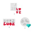 thumbnail image 2 of Naiovety Moldes para galletas, accesorios para hornear en la cocina, exquisito molde en relieve con forma de corazón, fundición de letras de Herramientas y accesorios para hornear amor/conejo, 2 of 6