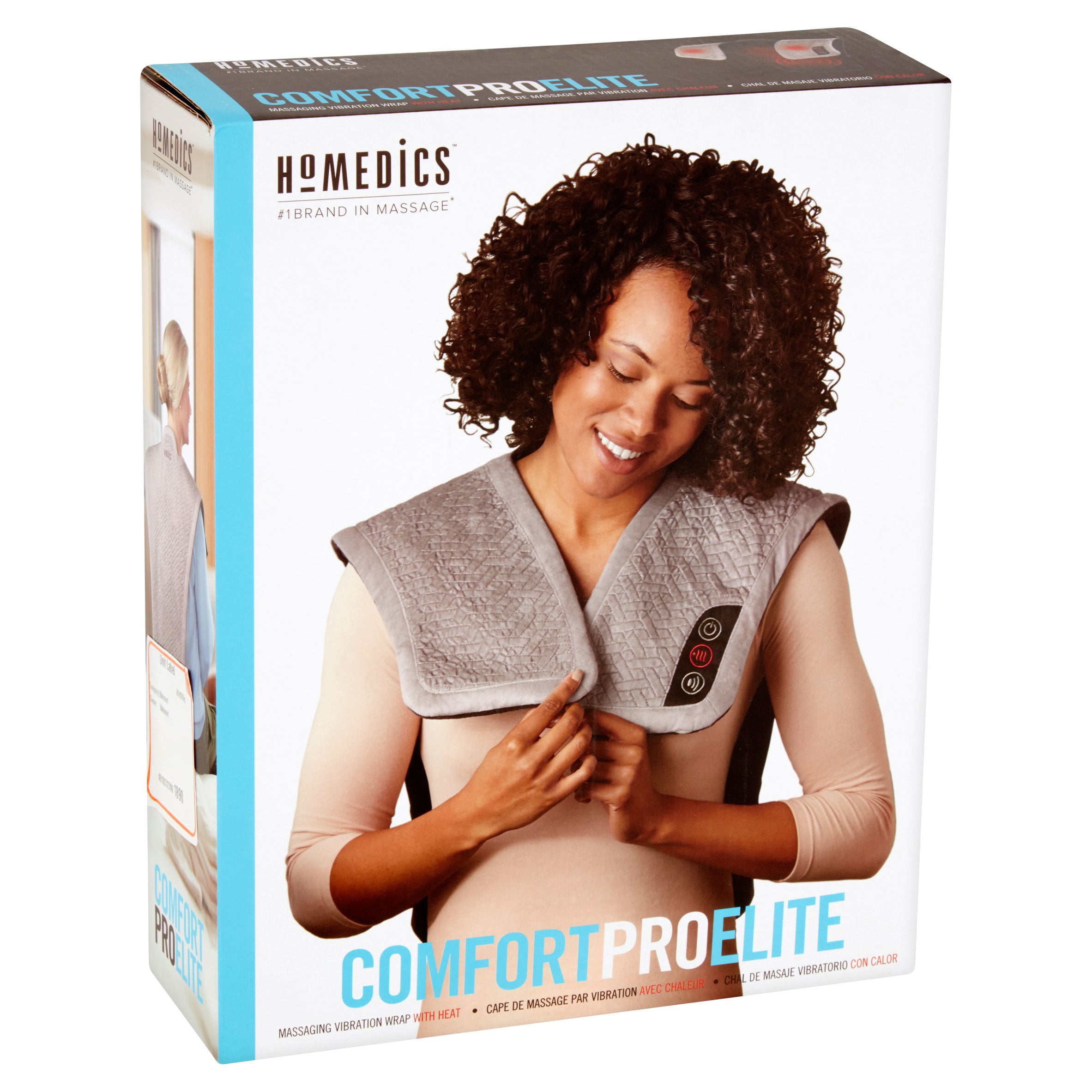 homedics heated massage wrap with vibration Homedics Weighted Comfort Wrap Vibration&Soothing Heat Relax Blanket /Best  gift main image 0