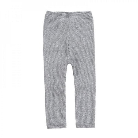

[Big Clear!] Toddler Kids Girls Solid Pattern Pants Leggings Children Cute Stretchy Warm Trousers Bottoms