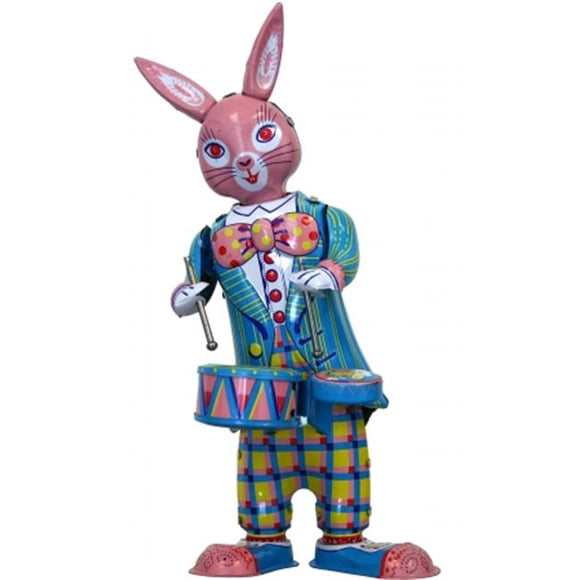 SHAN MS298 Collectible Tin Toy - Bunny with Drums