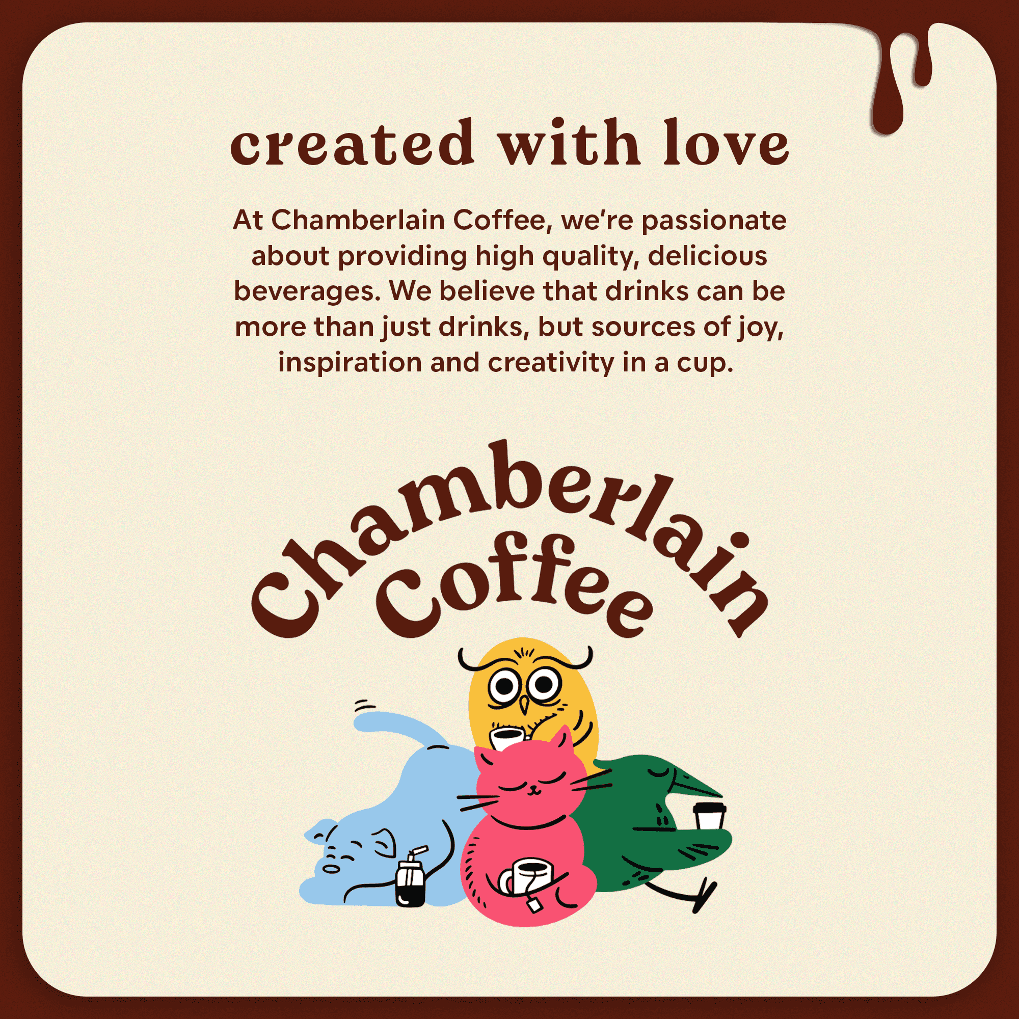 Chamberlain Coffee - Coffee for everyone. #chamberlaincoffee